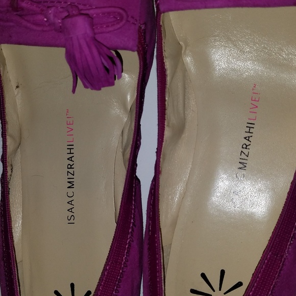*Sold* Fuscia Isaac Mizrahi Live flat  7 1/2 - Picture 8 of 8